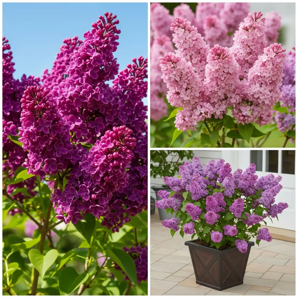 Different Bloomerang Lilac Varieties 