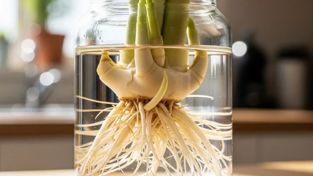 How to Grow Lemongrass: A Guide Supported by Science 3 rooting lemongrass stalk in water
